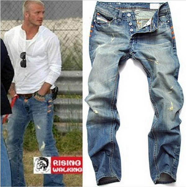 데이비드 베컴 같은 스타일 2015 핫 판매 남성 & S 스트레이트 청바지 저층 데님 바지 남성 패션 청바지 남성/David Beckham same style 2015 hot sale men&s straight jeans low-rise denim pan